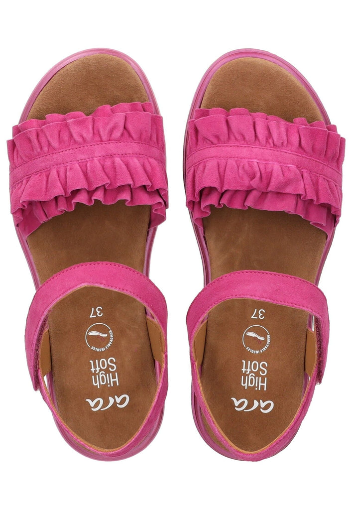 ara Sandalen Veloursleder Pink