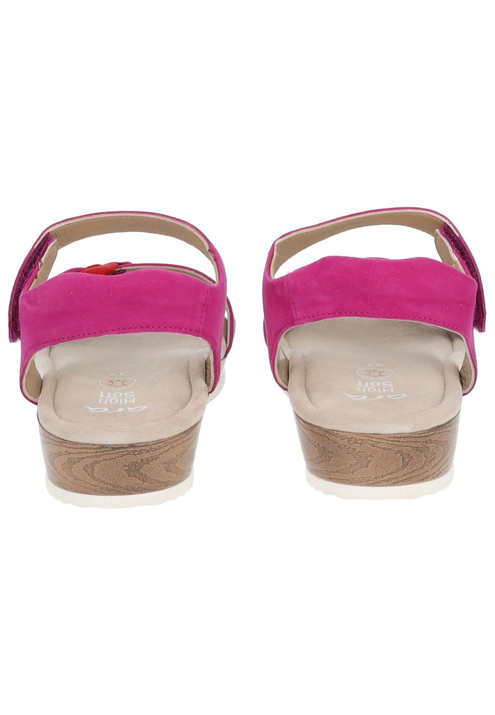 ara Sandalen Veloursleder Pink/Rot
