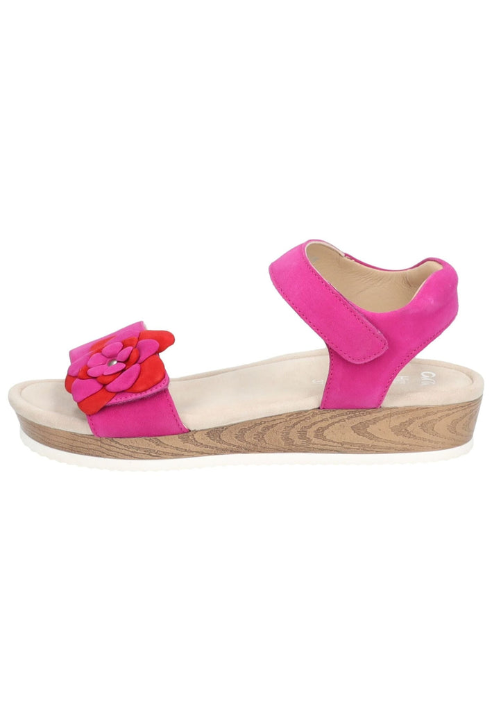 ara Sandalen Veloursleder Pink/Rot