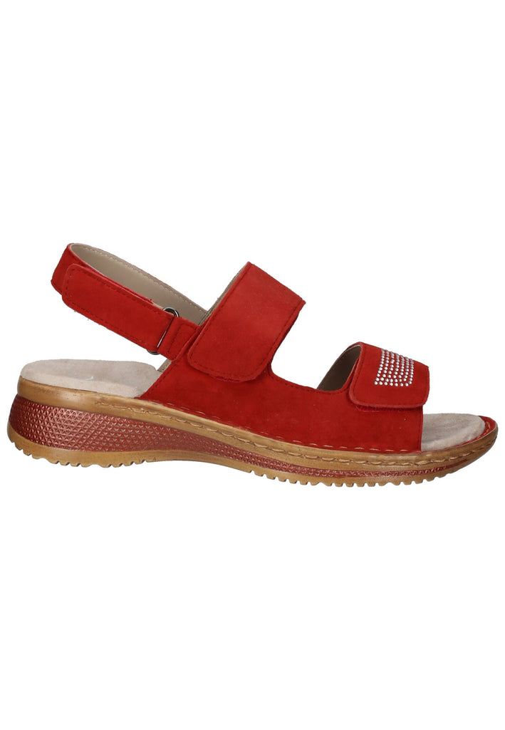ara Sandalen Veloursleder Rot