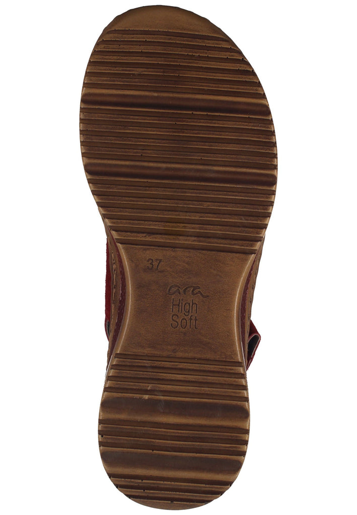 ara Sandalen Veloursleder Rot