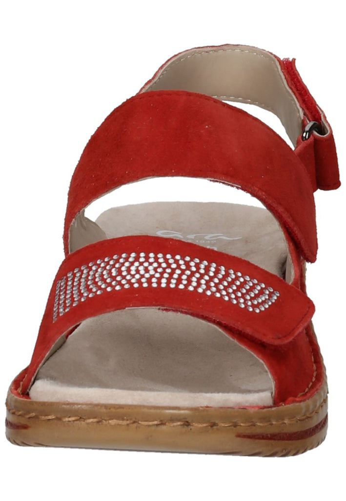 ara Sandalen Veloursleder Rot