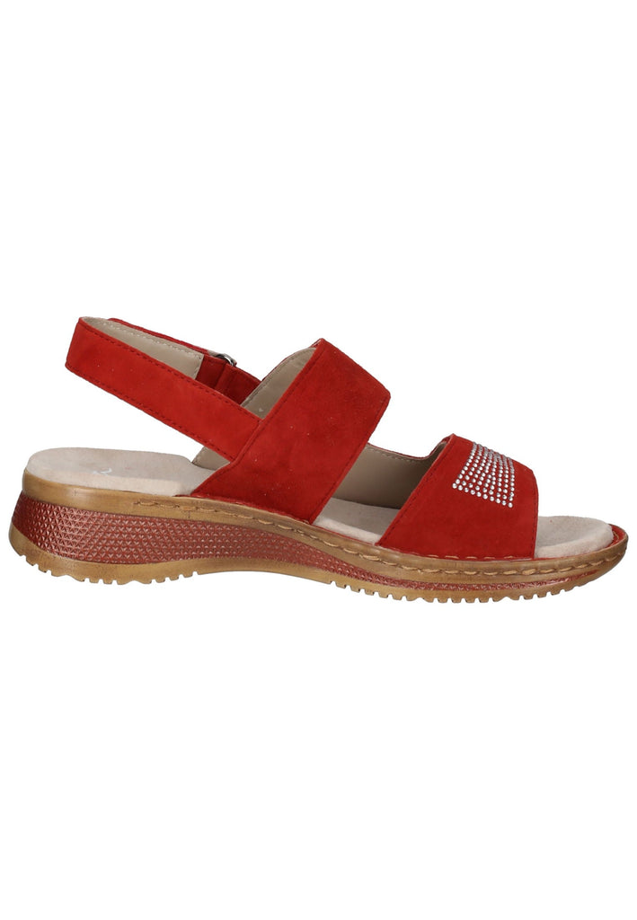 ara Sandalen Veloursleder Rot