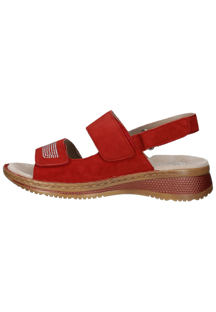 ara Sandalen Veloursleder Rot