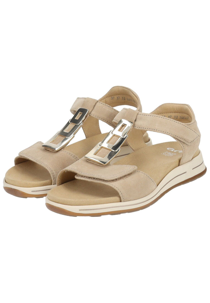 ara Sandalen Veloursleder Sand