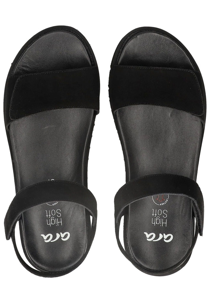 ara Sandalen Veloursleder Schwarz