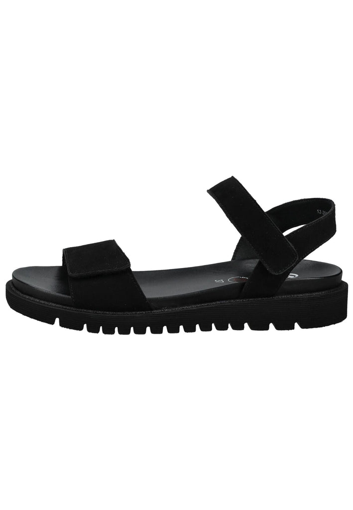 ara Sandalen Veloursleder Schwarz