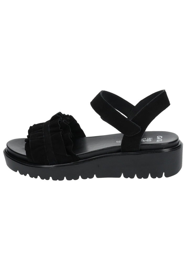 ara Sandalen Veloursleder Schwarz