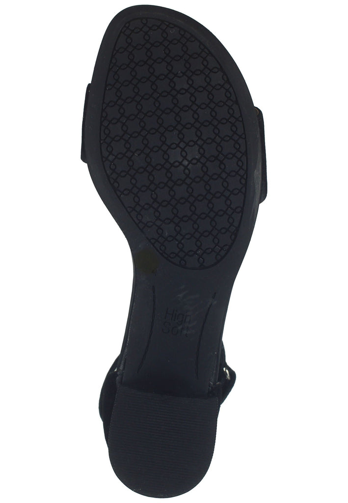 ara Sandalen Veloursleder Schwarz