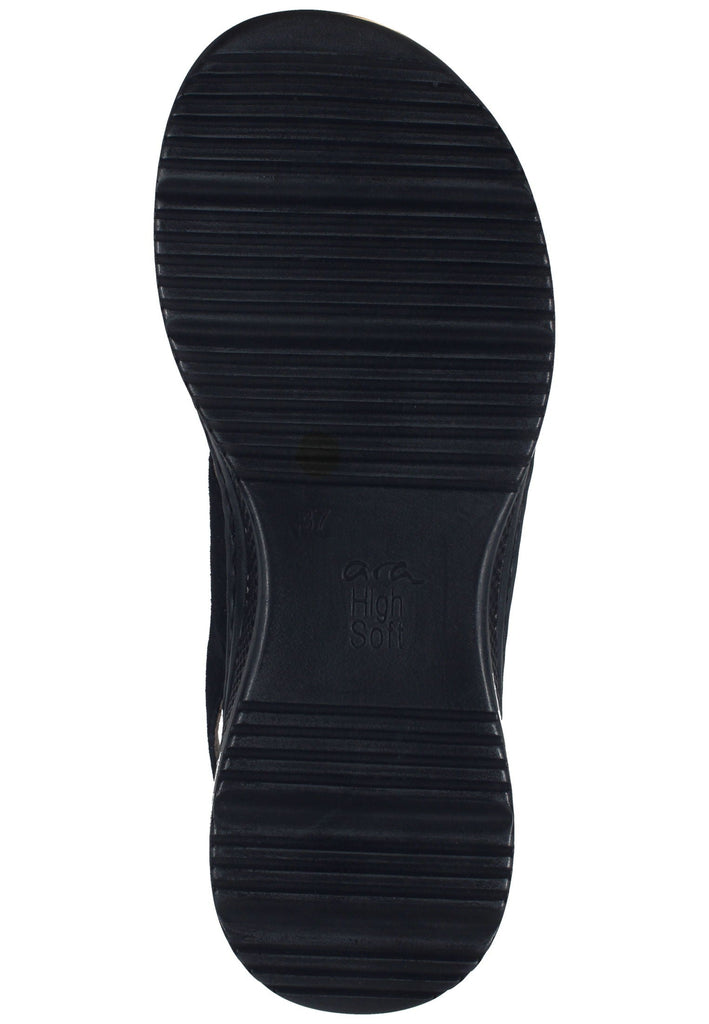 ara Sandalen Veloursleder Schwarz