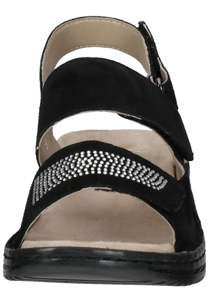 ara Sandalen Veloursleder Schwarz