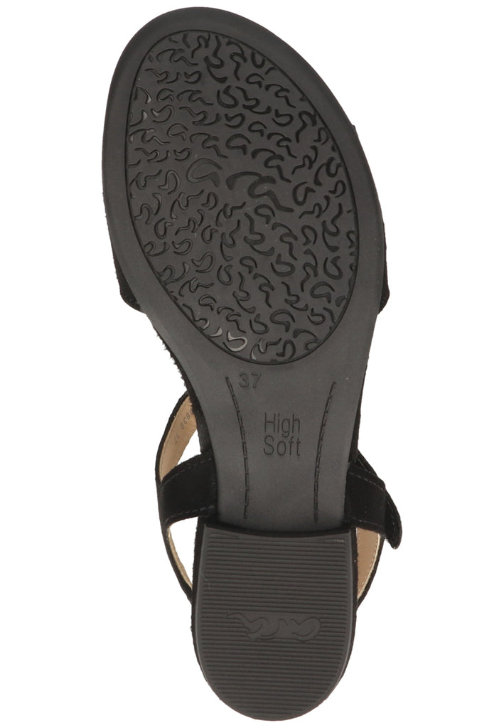 ara Sandalen Veloursleder Schwarz