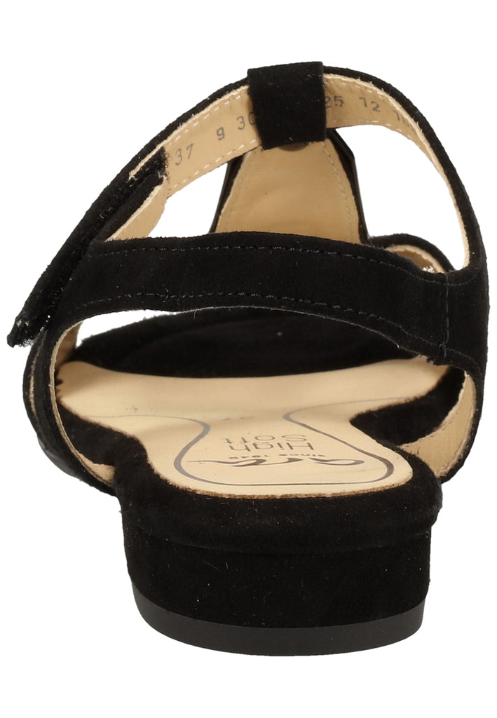 ara Sandalen Veloursleder Schwarz