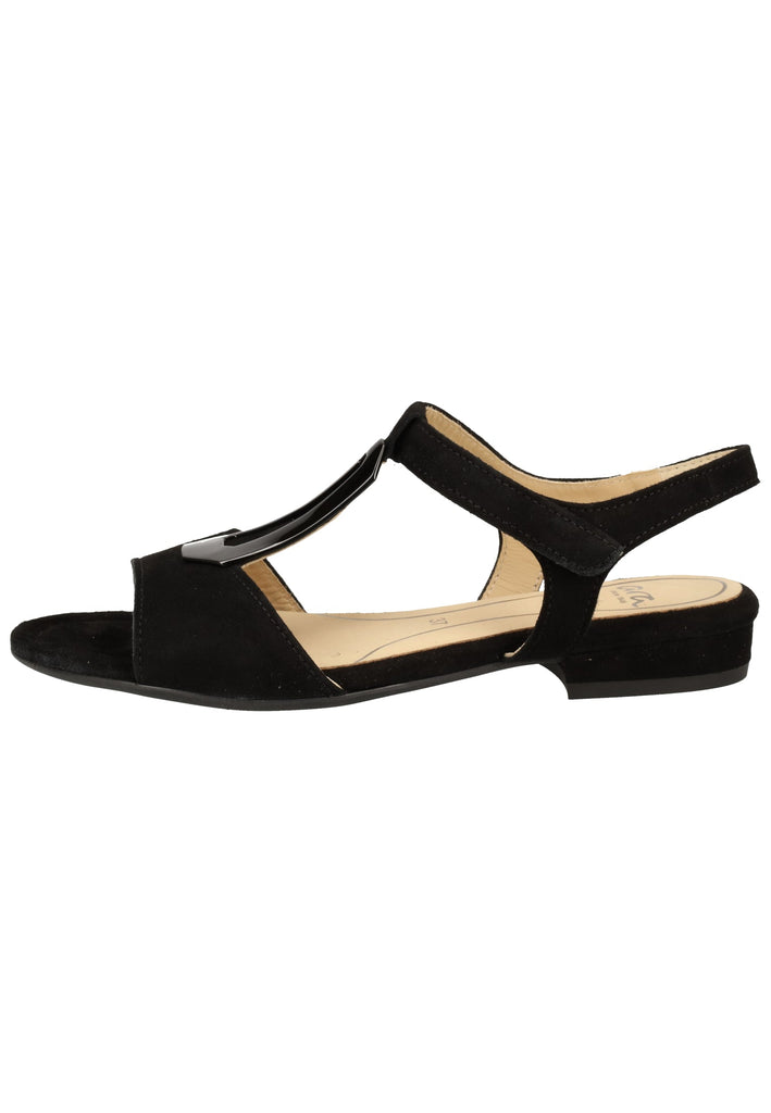 ara Sandalen Veloursleder Schwarz