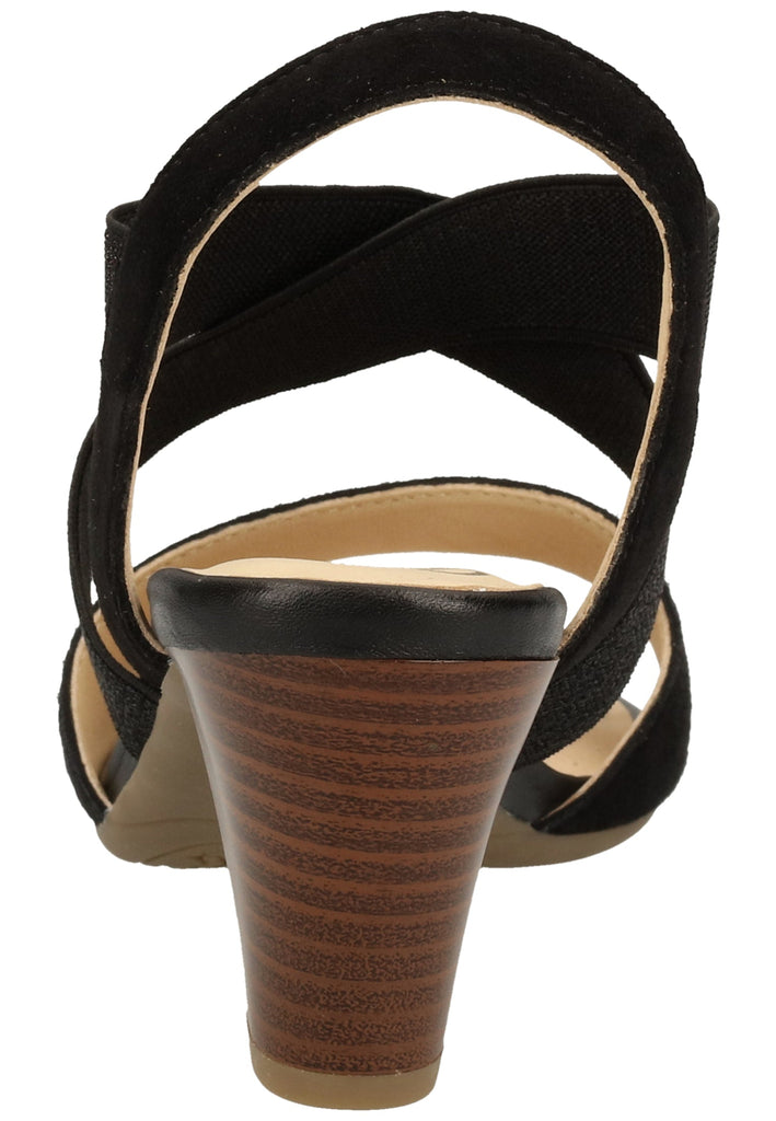 ara Sandalen Veloursleder Schwarz