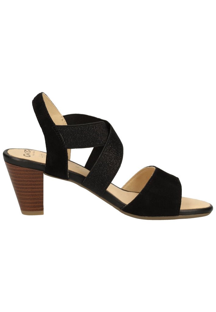 ara Sandalen Veloursleder Schwarz