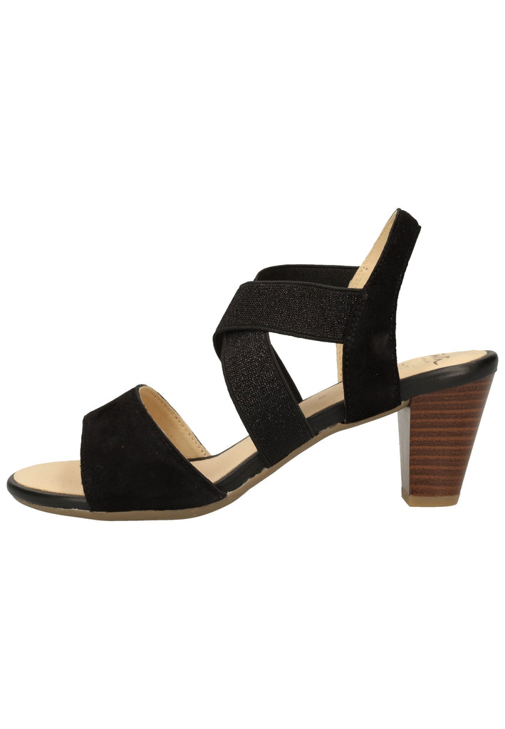 ara Sandalen Veloursleder Schwarz