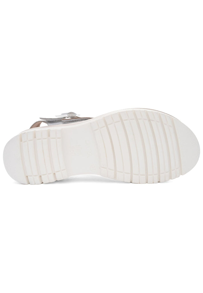 ara Sandalen Veloursleder Silber