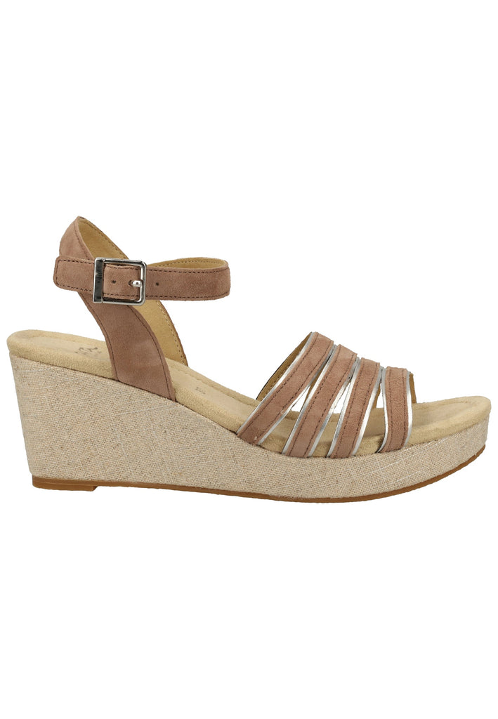 ara Sandalen Veloursleder Taupe