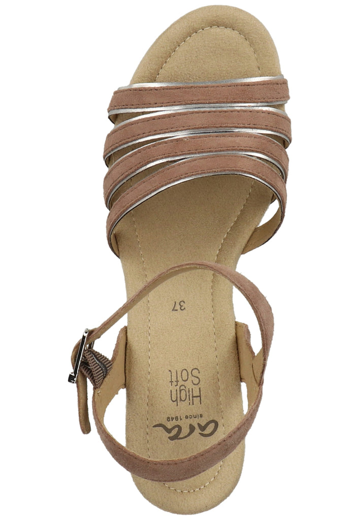 ara Sandalen Veloursleder Taupe
