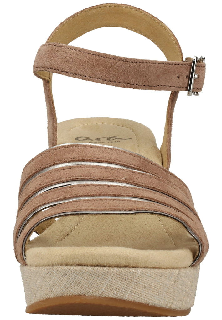 ara Sandalen Veloursleder Taupe