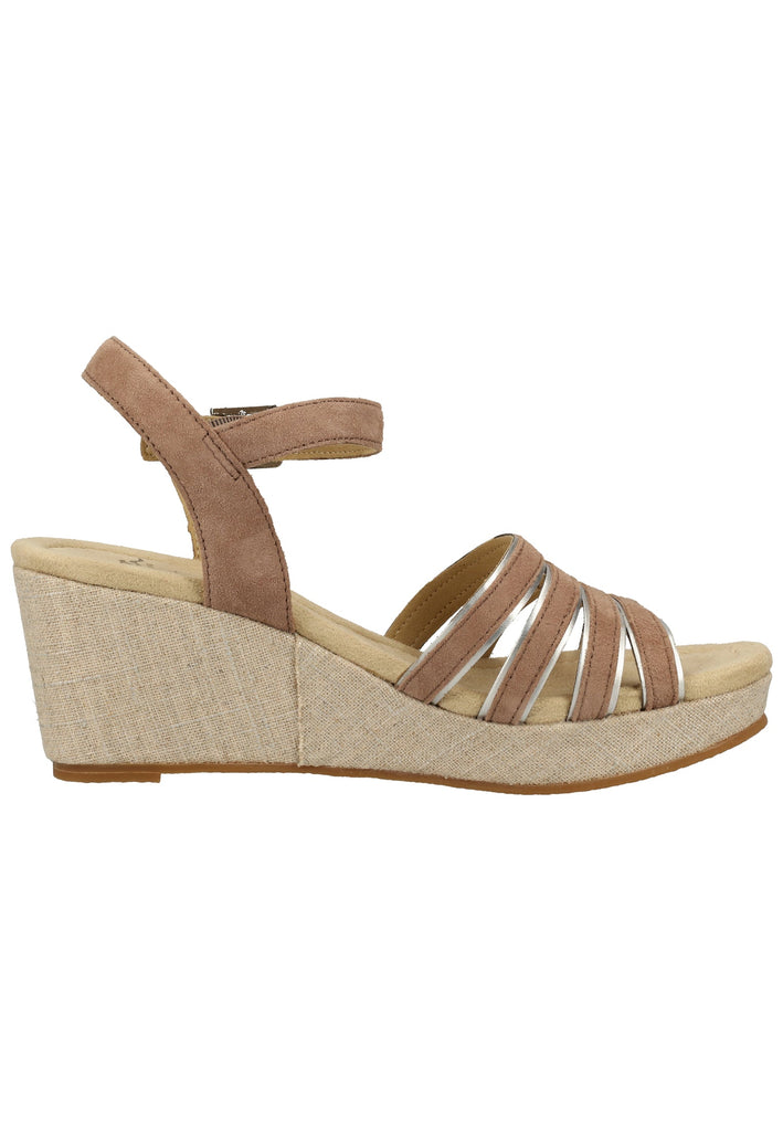 ara Sandalen Veloursleder Taupe