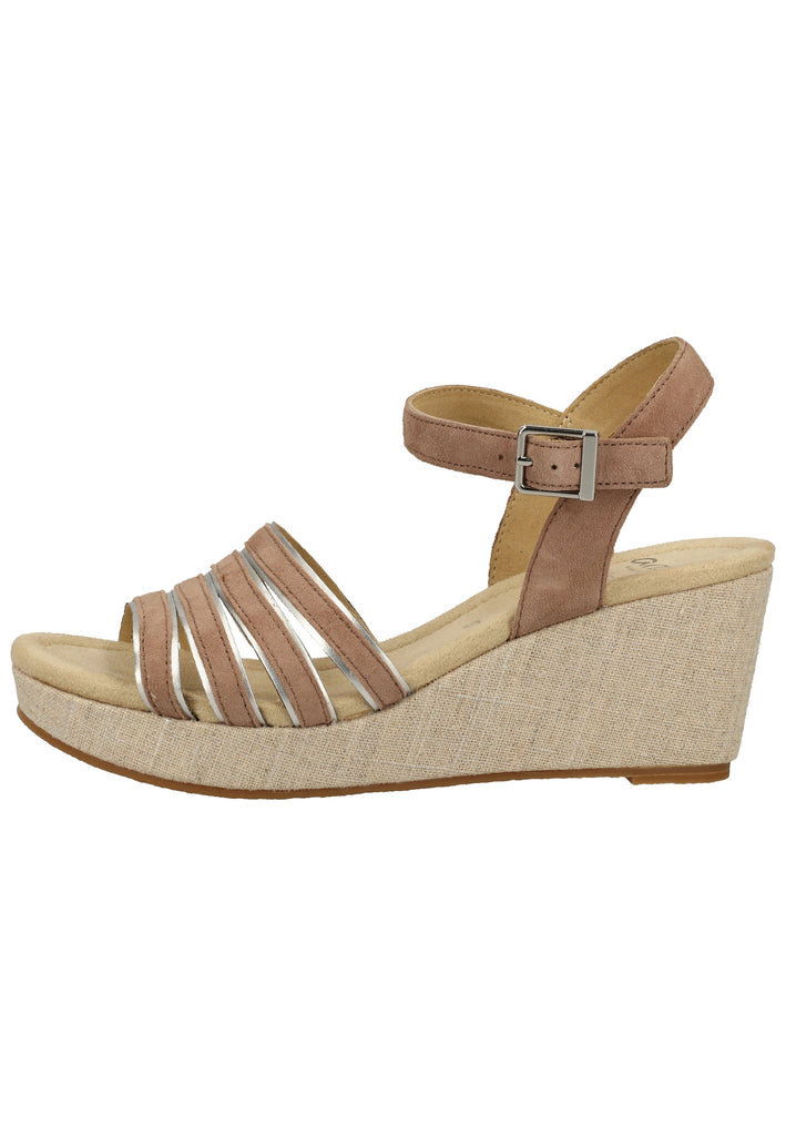 ara Sandalen Veloursleder Taupe