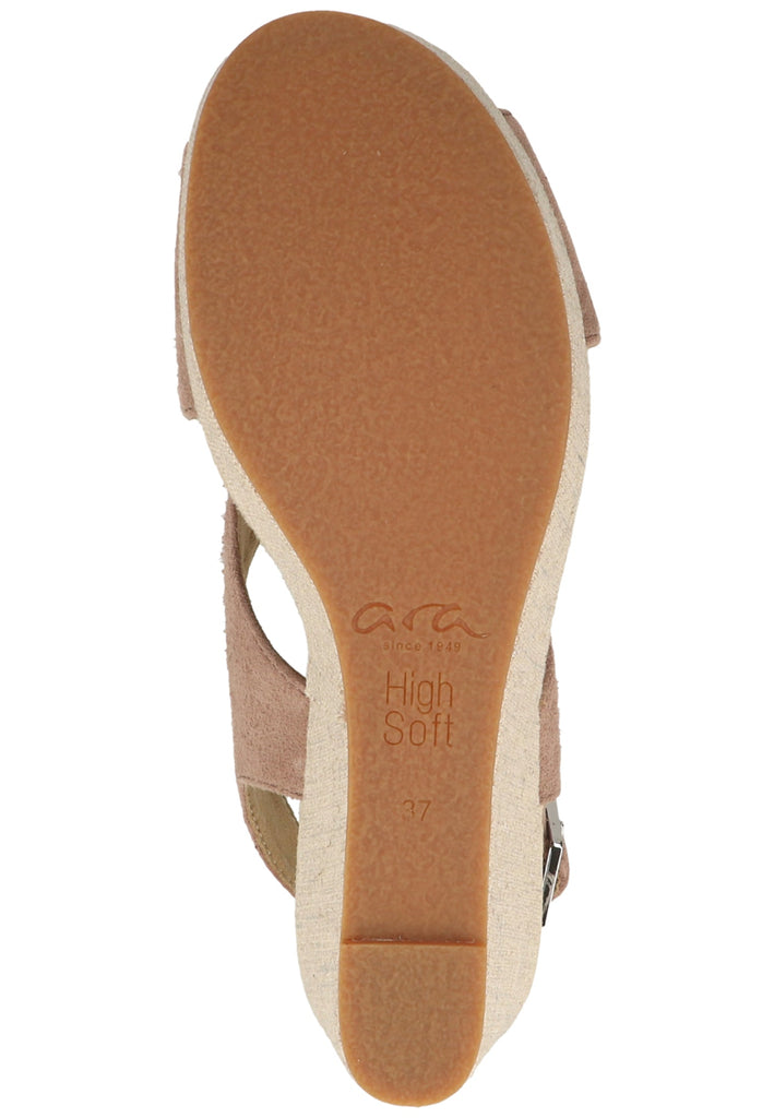 ara Sandalen Veloursleder Taupe
