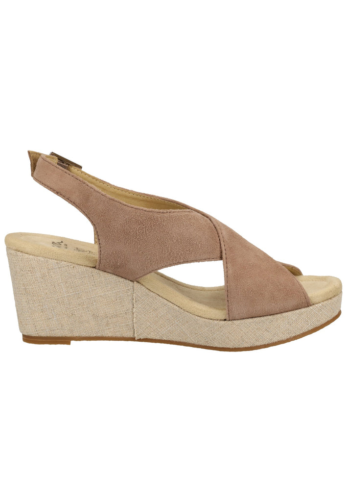 ara Sandalen Veloursleder Taupe