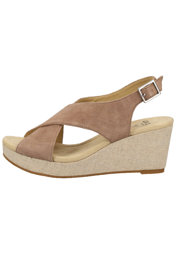 ara Sandalen Veloursleder Taupe