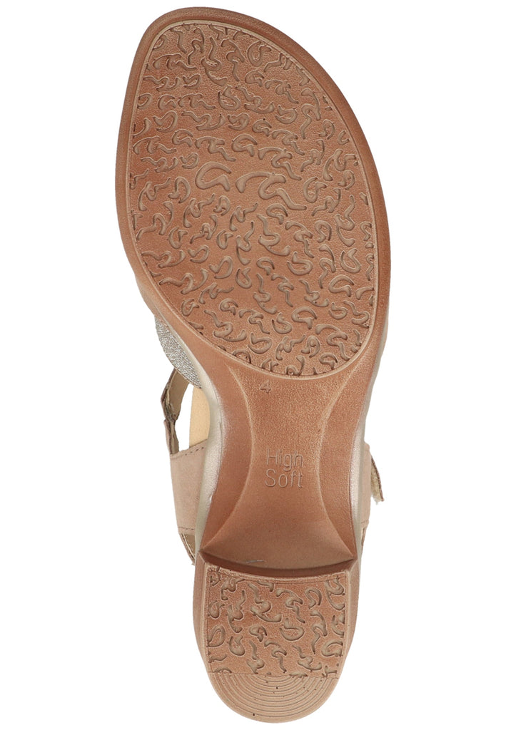 ara Sandalen Veloursleder Taupe