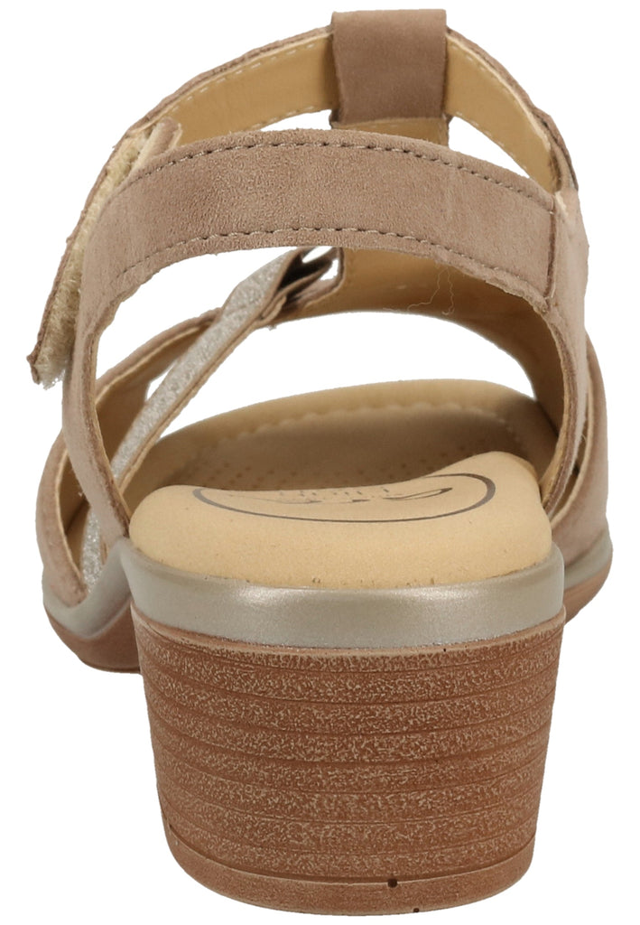 ara Sandalen Veloursleder Taupe