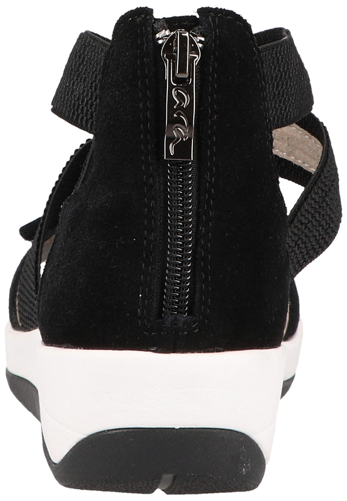 ara Sandalen Veloursleder/Textil Schwarz
