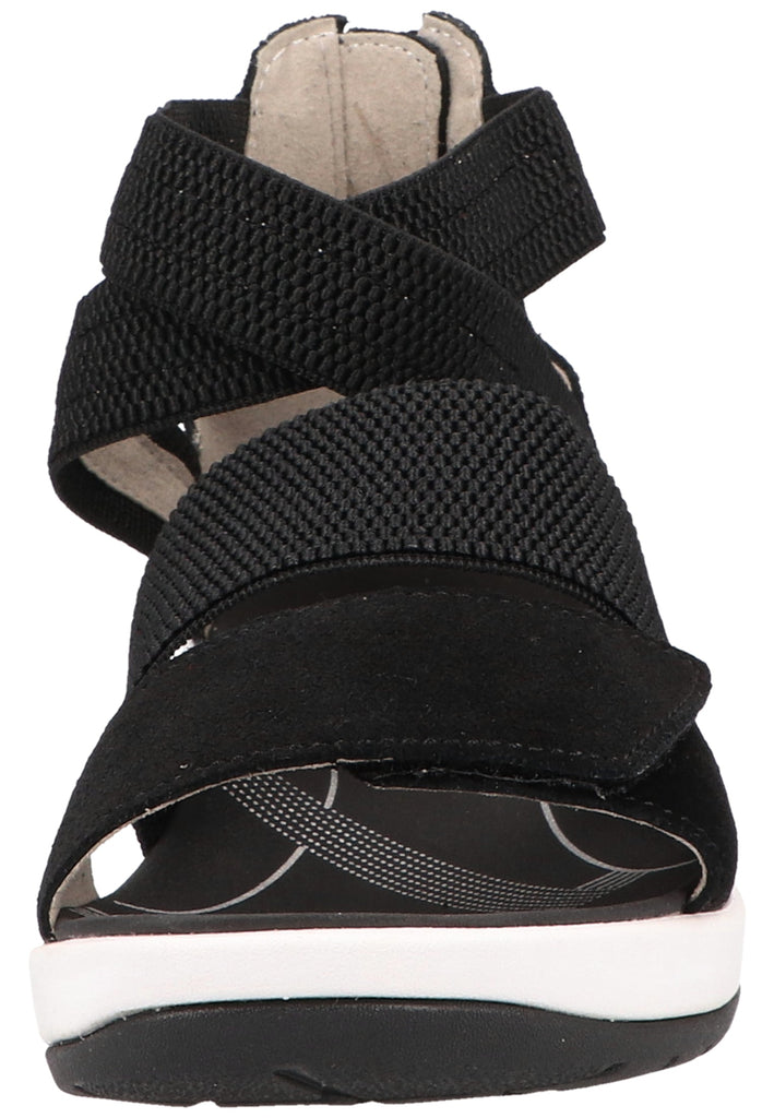 ara Sandalen Veloursleder/Textil Schwarz