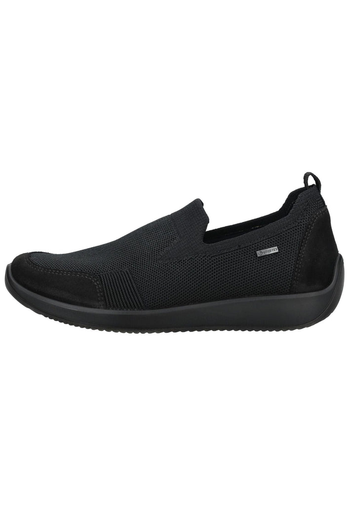Slipper ara Slipper Leder/Textil Schwarz