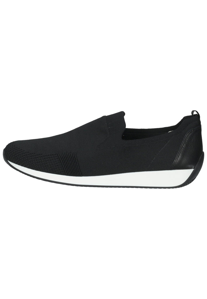 Slipper ara Slipper Leder/Textil Schwarz