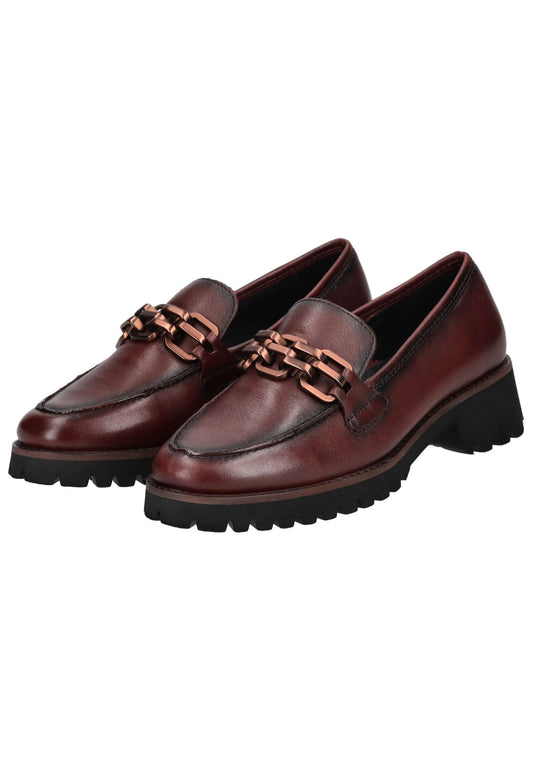 ara Slipper Glattleder Marone