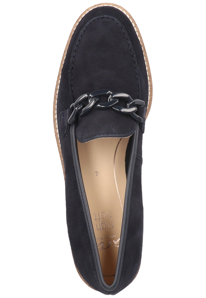 ara Slipper Leder Blau