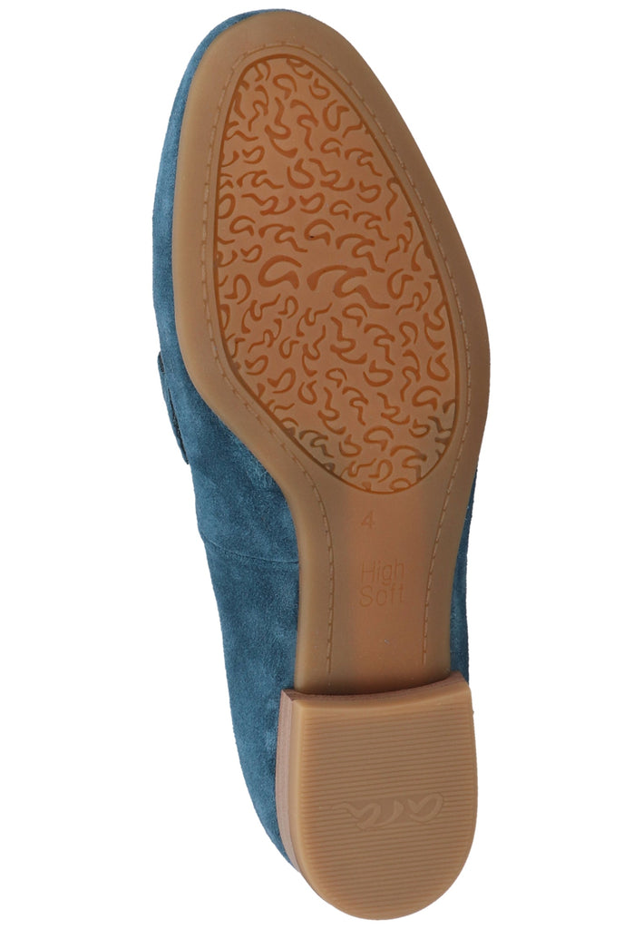 ara Slipper Leder Blau