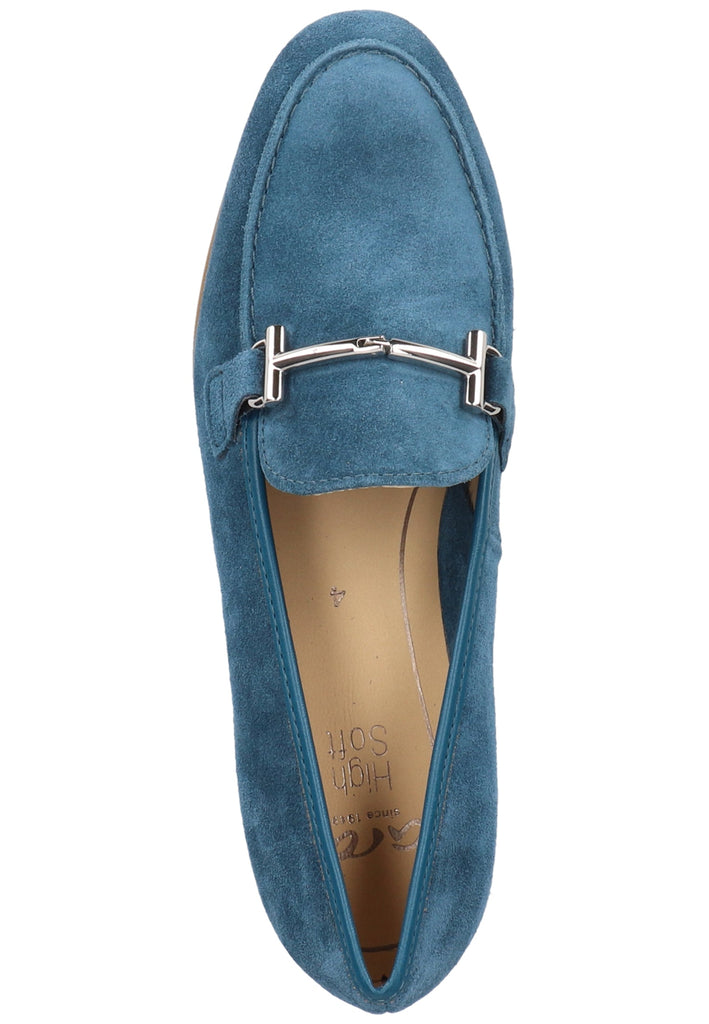 ara Slipper Leder Blau