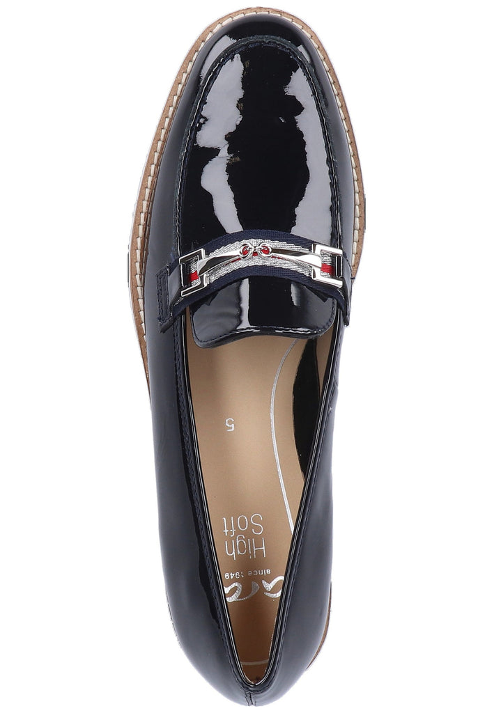 ara Slipper Leder Blau