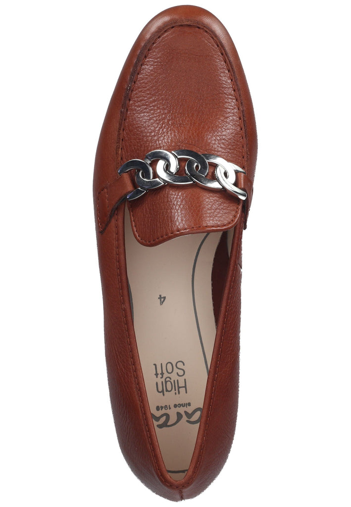 ara Slipper Leder Brandy