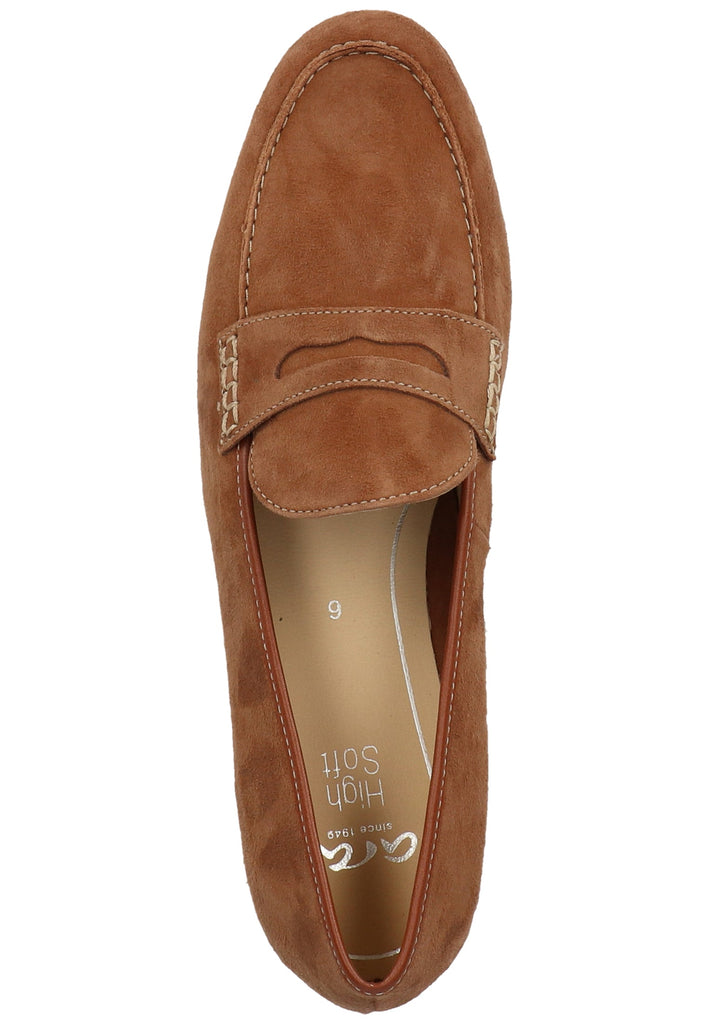 ara Slipper Leder Cognac
