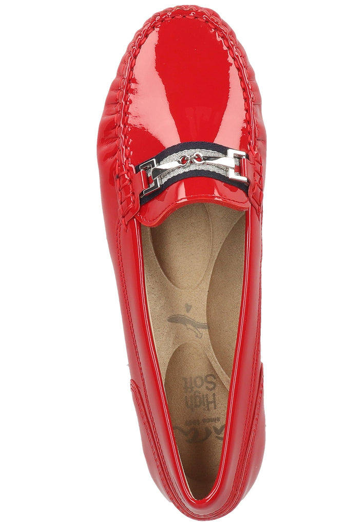 ara Slipper Leder Rot Lack