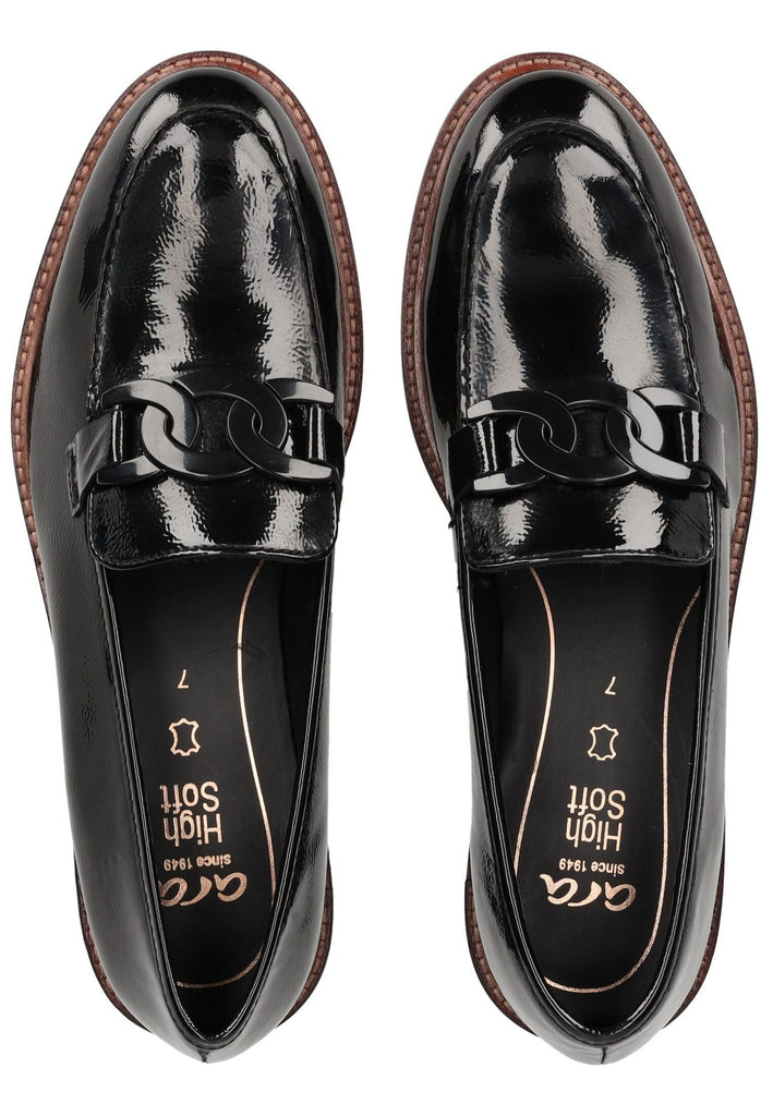 ara Slipper Leder Schwarz