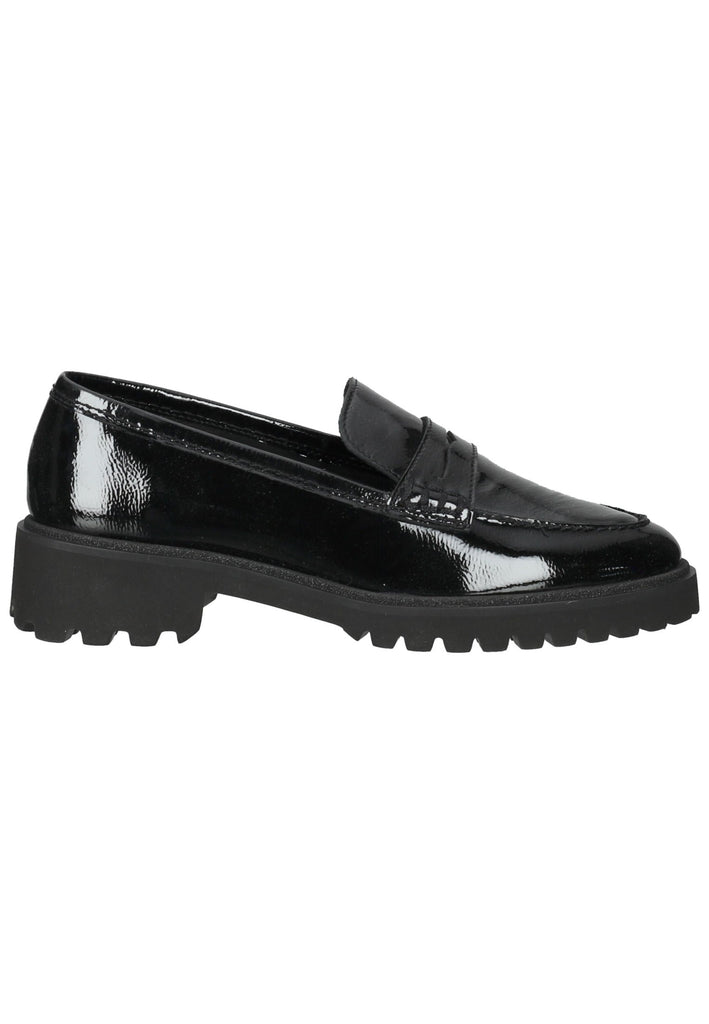 ara Slipper Leder Schwarz Lack