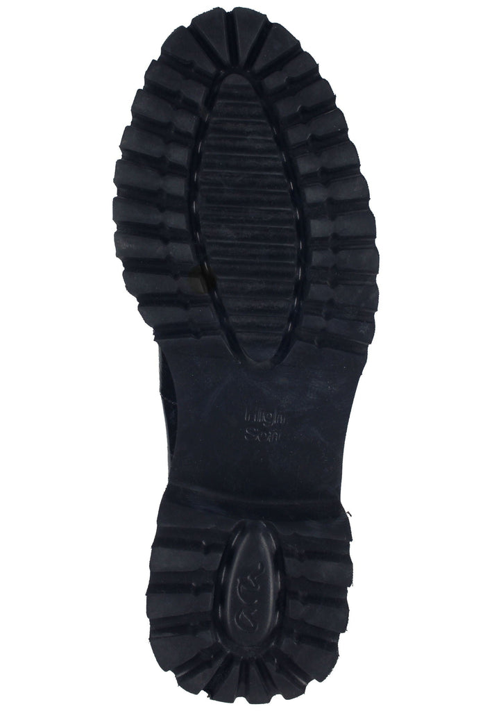 ara Slipper Leder Schwarz Lack