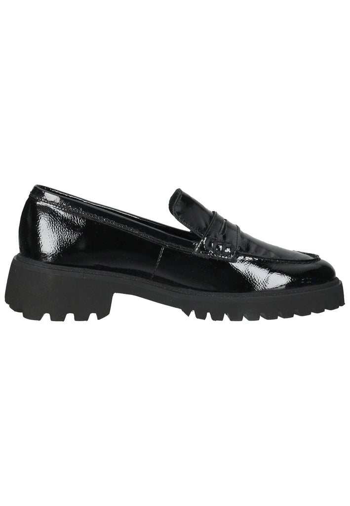 ara Slipper Leder Schwarz Lack