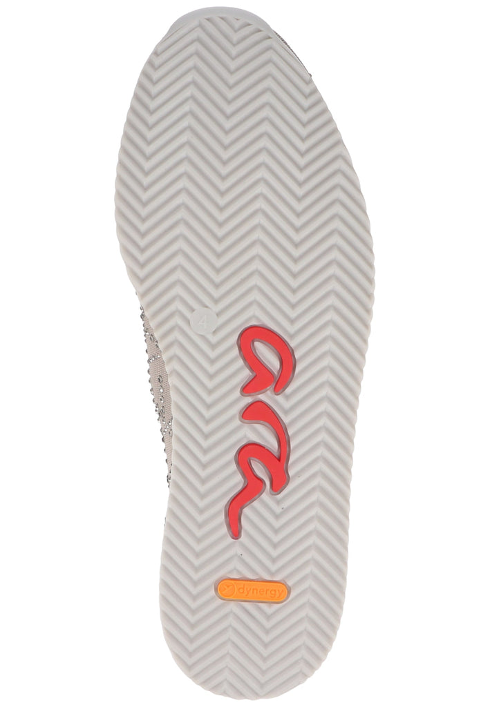 ara Slipper Leder/Textil Grau