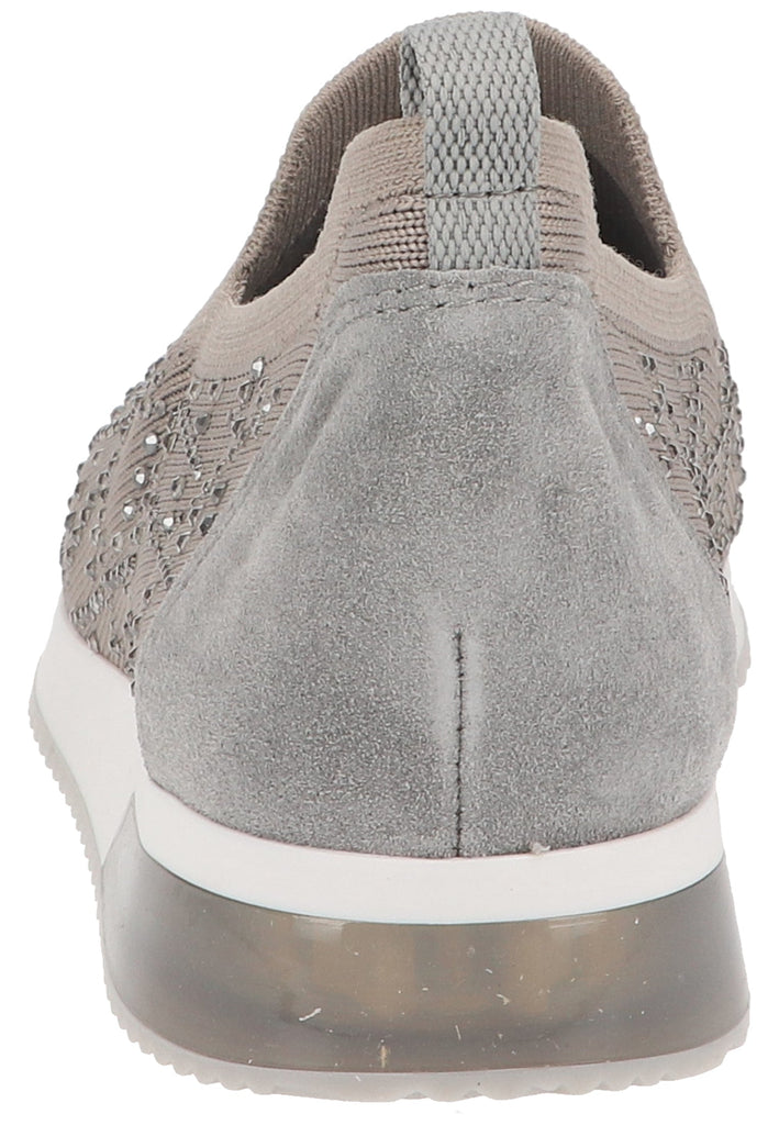 ara Slipper Leder/Textil Grau